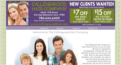 Desktop Screenshot of callingwoodhair.com